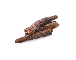 long pepper on white background