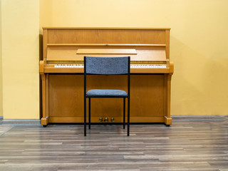 Wooden piano ready to playing