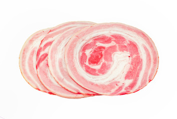 ham isolated on white