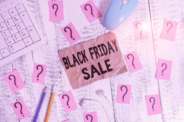 Text sign showing Black Friday Sale. Business photo showcasing Shopping Day Start of the Christmas...