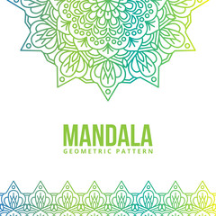 Mandala Geometric Pattern, Template Background, Abstract Images