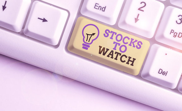 Conceptual hand writing showing Stocks To Watch. Concept meaning being heavy broker and watch every increase decrease