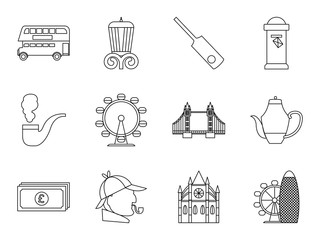 bundle of london country set icons