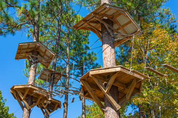Zip Line Platforms - close-up 