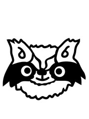 comic gemalt kleiner waschbär süß niedlich kleinbär frech clipart design cartoon lieb nett kind baby natur tier