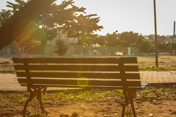 Fototapeta premium bench in the park
