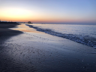 sea ​​waves beach mediterranean dawn