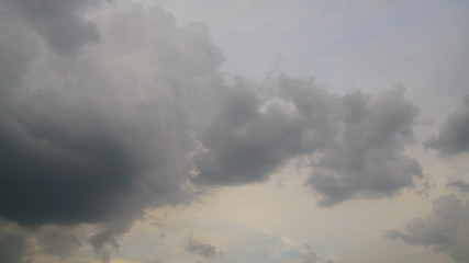 Fototapeta na wymiar grey storm rain clouds or nimbus on sky