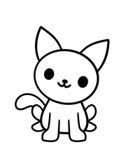 clipart kleine süße katze kätzchen niedlich hübsch haustier kater baby kind design liebe miau hauskatze
