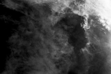 white cloud and black sky textured background