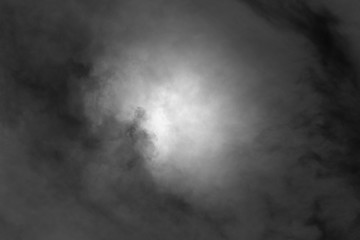 white cloud and black sky textured background