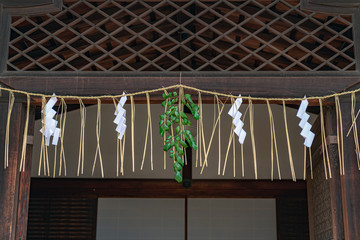 京都 北野天満宮 注連飾り