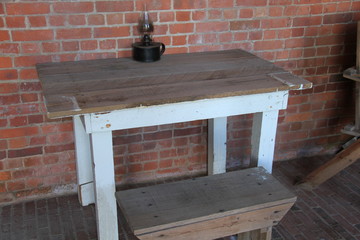 Fort Clinch table and lamp