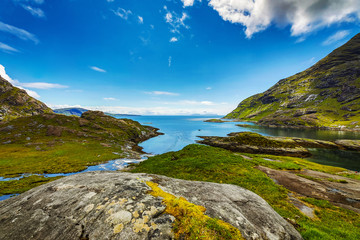 Fototapeta premium Beautiful scenic landscape of Scotland nature.