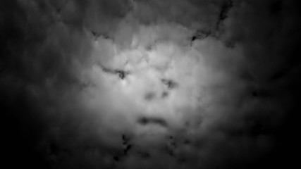 white cloud and black sky textured background