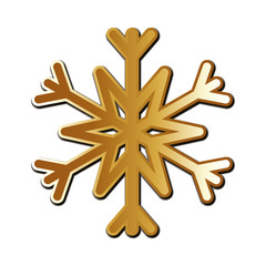 Merry christmas snowflake vector design