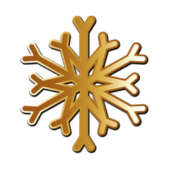 Merry christmas snowflake vector design