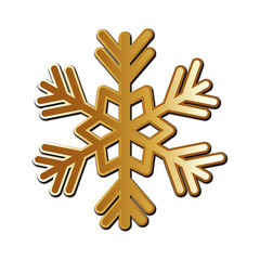 Merry christmas snowflake vector design