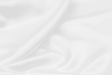 Naklejka na ściany i meble white satin fabric texture soft blur background