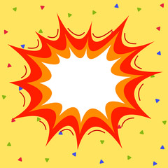 Asymmetrical uneven shaped format pattern object outline multicolour design Design business concept. Business ad for website and promotion banners. empty social media ad