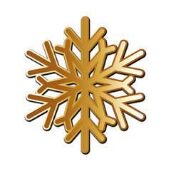 Merry christmas snowflake vector design