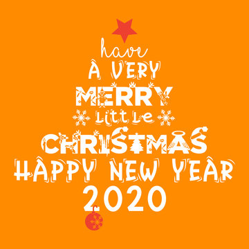 Merry christmas for wall decals, wall sticker - Vector