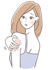 肌のトラブル　痒み