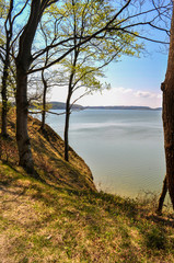 Obraz premium Großer Jasmunder Bodden, Lietzow, Insel Rügen