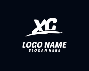 XG Initial with splash logo vector
