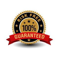 Strong, reliable, powerful 100% satisfaction guaranteed badges set all in one package.