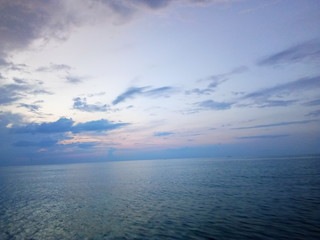 clouds over the sea