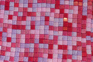 Colorful small mosaic in macro. Background