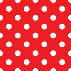 Classic polka dots seamless vector pattern background