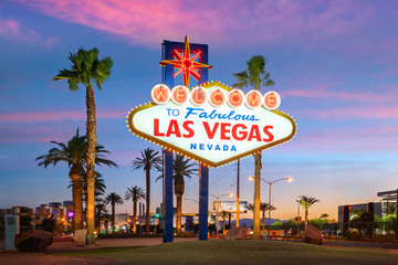 Het Welcome to Fabulous Las Vegas-bord in Las Vegas, Nevada, VS
