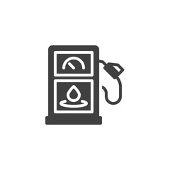 Petrol fuel vector icon. filled flat sign for mobile concept and web design. Gas station glyph icon. Symbol, logo illustration. Vector graphics