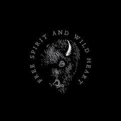 Bison label template © Maryna