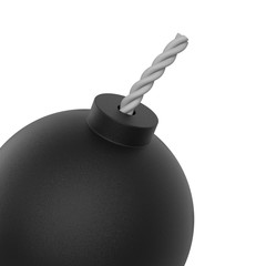 Render of a medieval bomb with felit