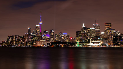 Obraz premium Toronto skyline at night