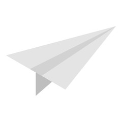 Kid paper plane icon. Isometric of kid paper plane vector icon for web design isolated on white background