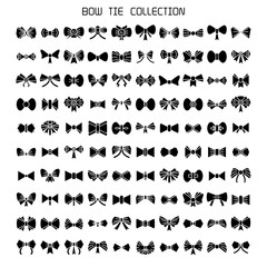 big collection bow tie icons vector illustration