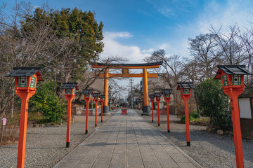 京都 平野神社 参道風景