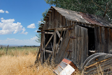 Rustic old abandoned barn