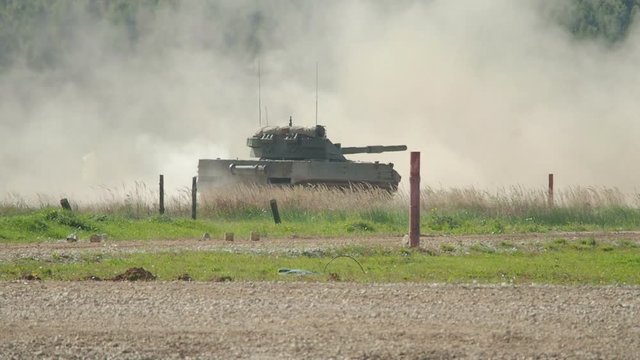 Russian Light Tank (Self-Propelled Tank Destroyer) Sprut-SD on Shooting Range