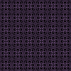 Illustration with repetitive geometric shapes covering the background. Drawing with colored pattern that can be used as a web pattern, wallpaper, digital graphics, gifts and artistic decorations.