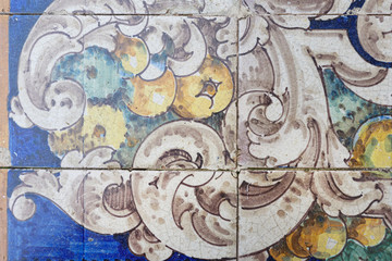 Great for textures Andalusia style wall Azulejos tiles background