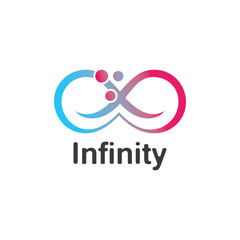 Infinity logo design inspiration vector illustration template icon
