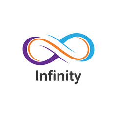 Fototapeta na wymiar Infinity logo design inspiration vector illustration template icon
