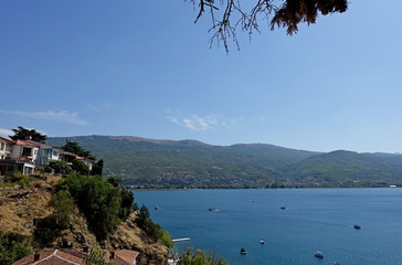 Ohrid Lake from St. Kaneo Church in Ohrid