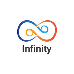 Infinity logo design inspiration vector illustration template icon