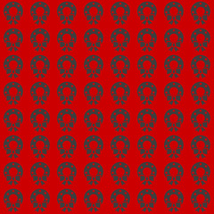 Fototapeta premium Illustration with repetitive geometric shapes covering the background. Drawing with colored pattern that can be used as a web pattern, wallpaper, digital graphics, gifts and artistic decorations.